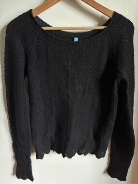 DKNY Baby Alpaca Pointelle Knit Sweater